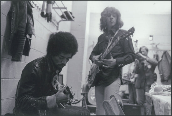 Jimi Hendrix and Mick Taylor 1969 Madison Square Garden